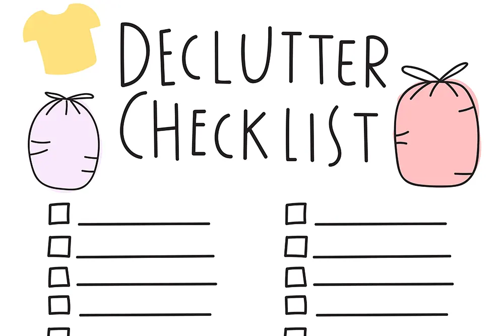 Checkliste für das Entrümpeln Checkliste für das Entrümpeln